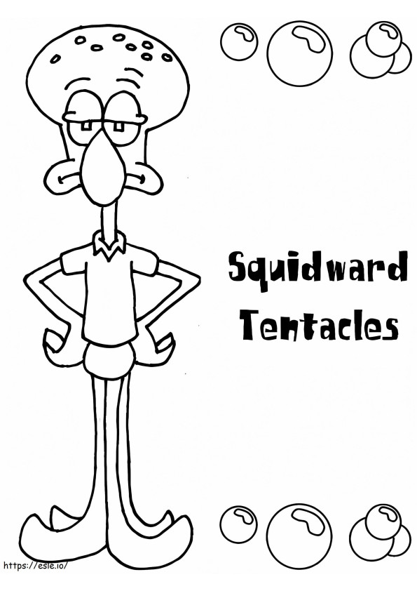 Squidward Tentacles coloring page