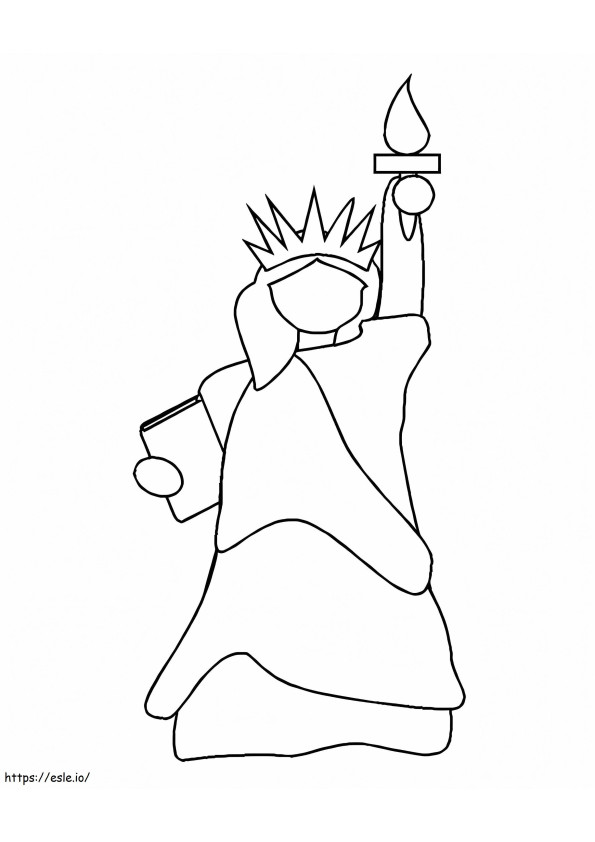 Statue Of Liberty Outline coloring page