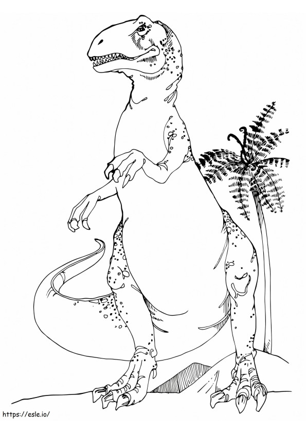 Allosaurs coloring page