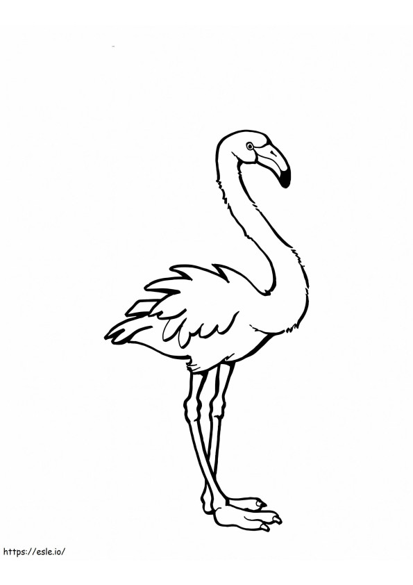 Pembe flamingo boyama