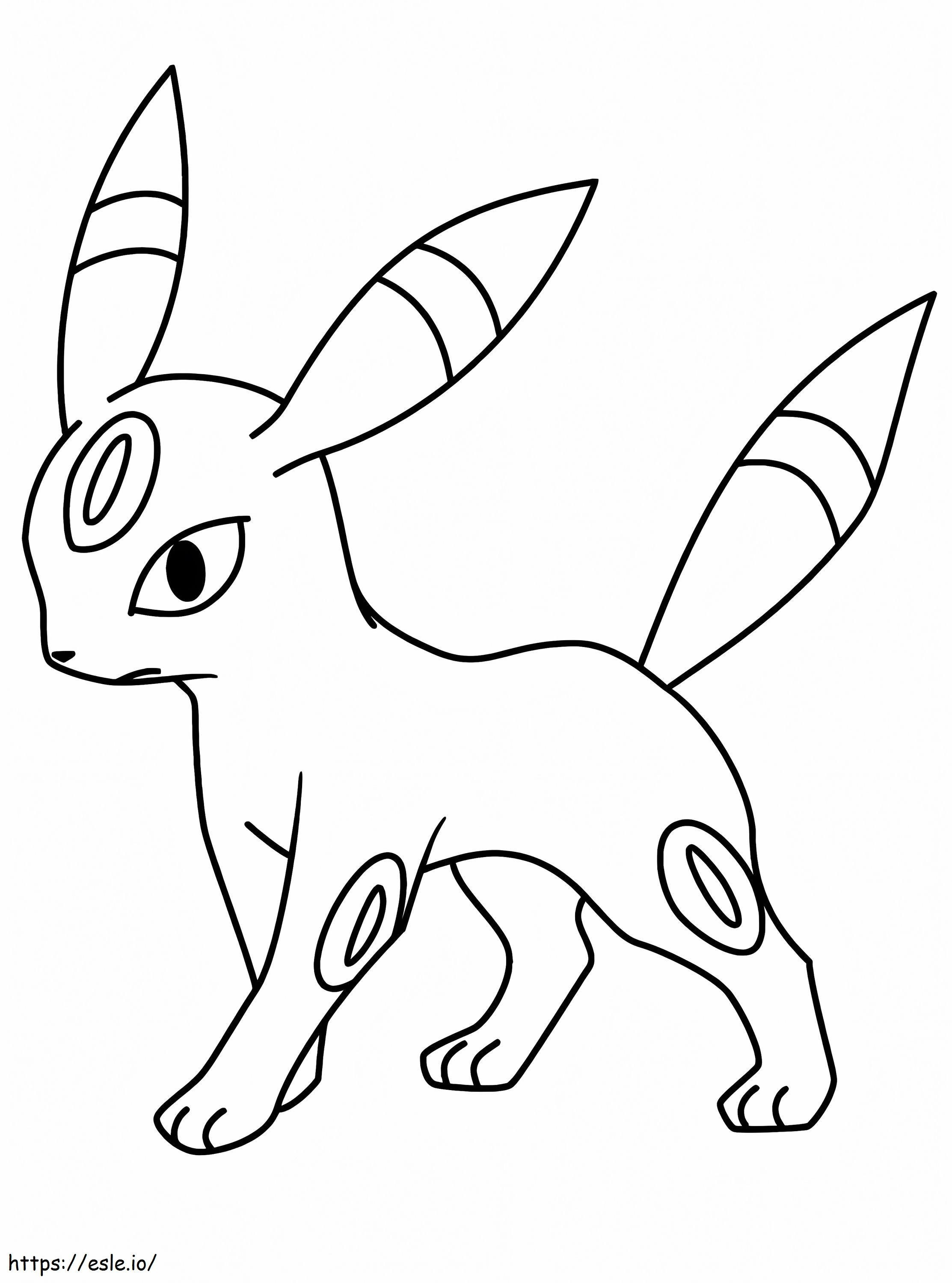Umbreon In Pokemon coloring page