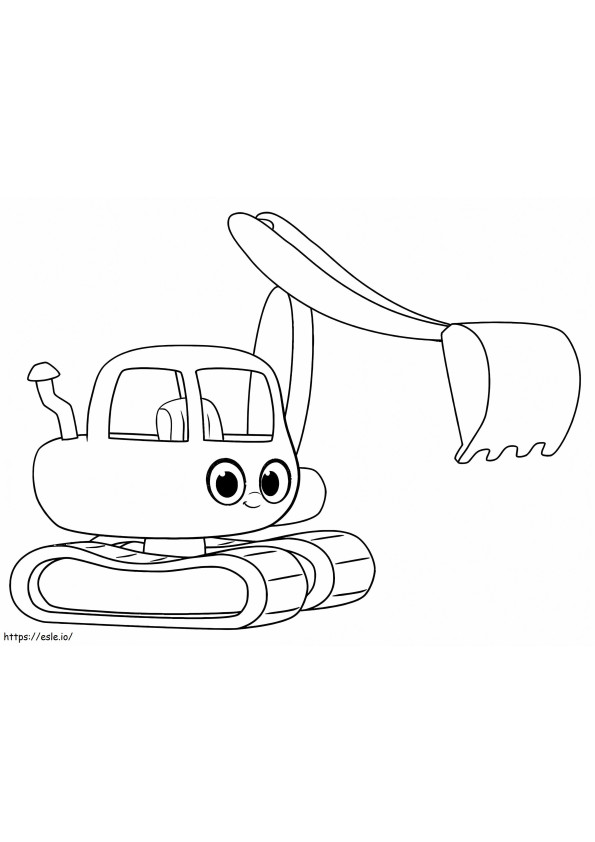 Excavator From My Magic Pet Morphle coloring page