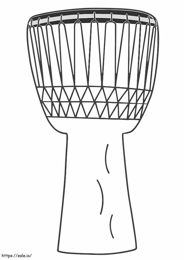 Djembe Drum coloring page
