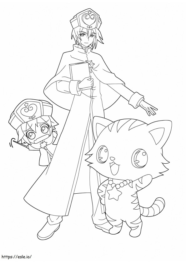 Jewelpets Characters coloring page