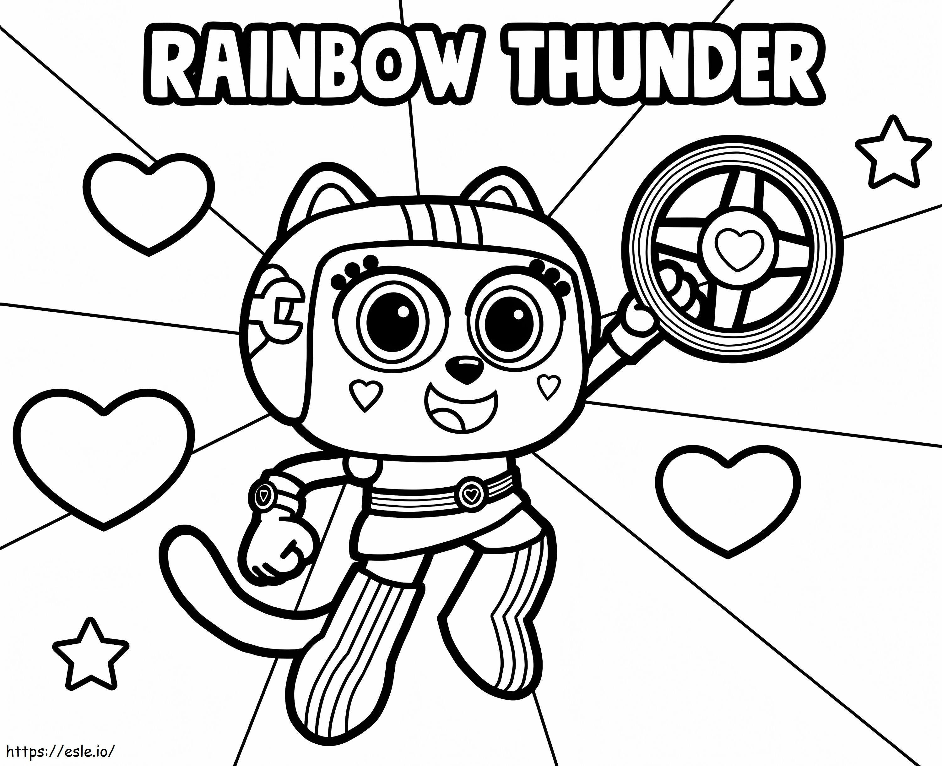 Rainbow Thunder De Chico Bon Bon para colorir