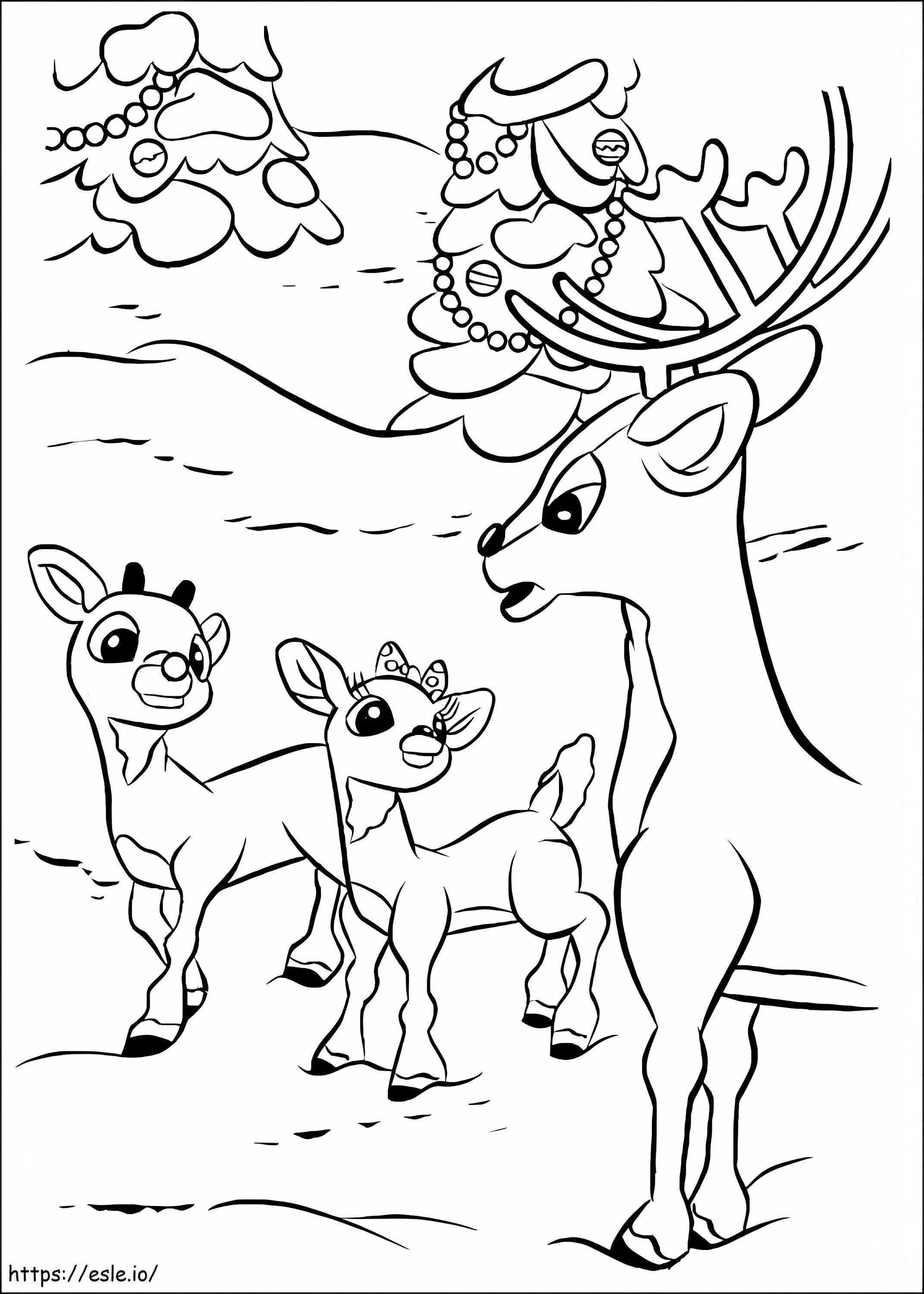 Rudolph 9 coloring page