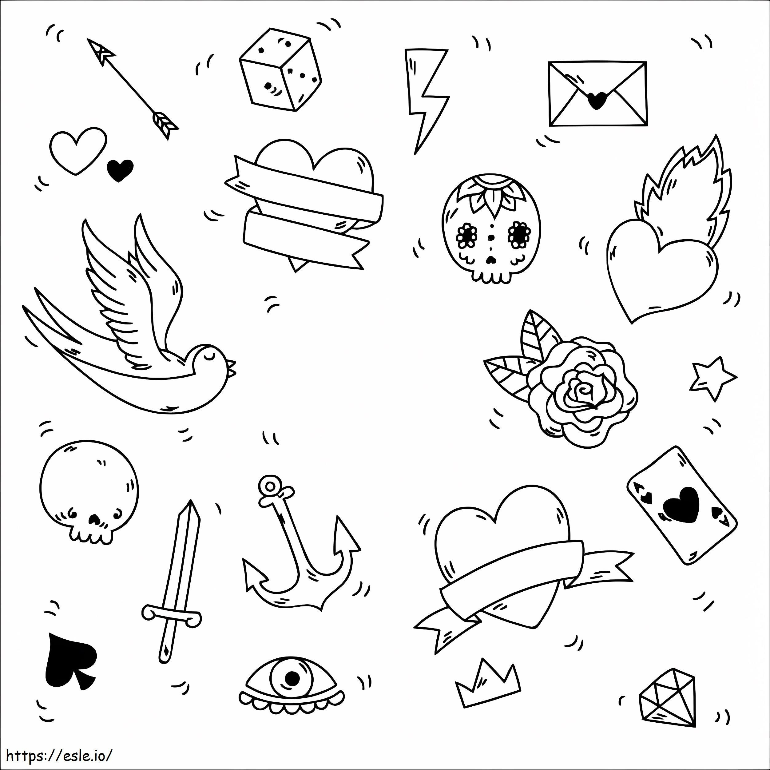 Teenager Girls Aesthetics coloring page