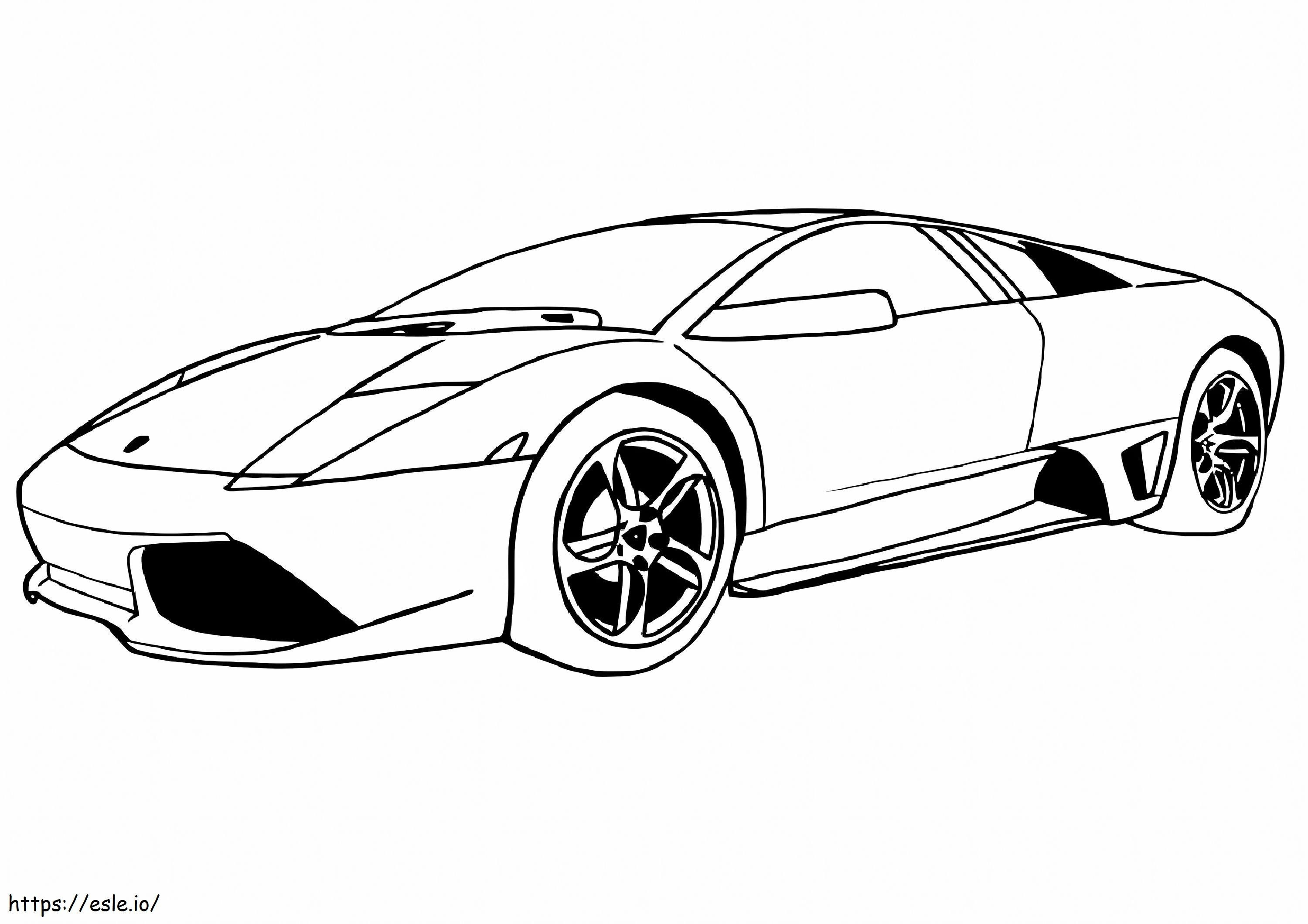 Coloriage Lamborghini Murcielago à imprimer dessin