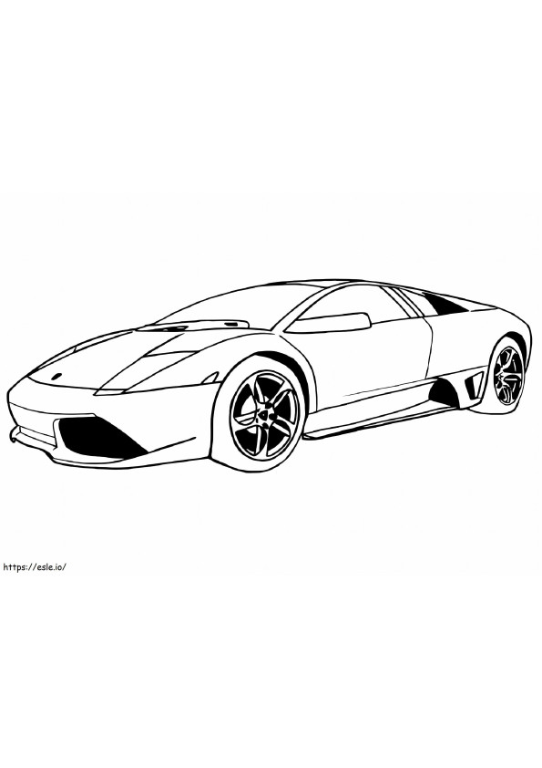 Lamborghini Murcielago kleurplaat