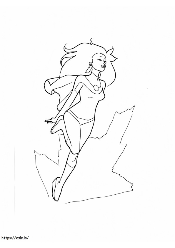 Atom Eve Is Flying coloring page