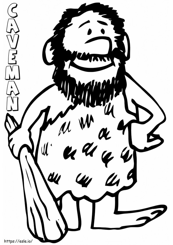 Caveman4 coloring page