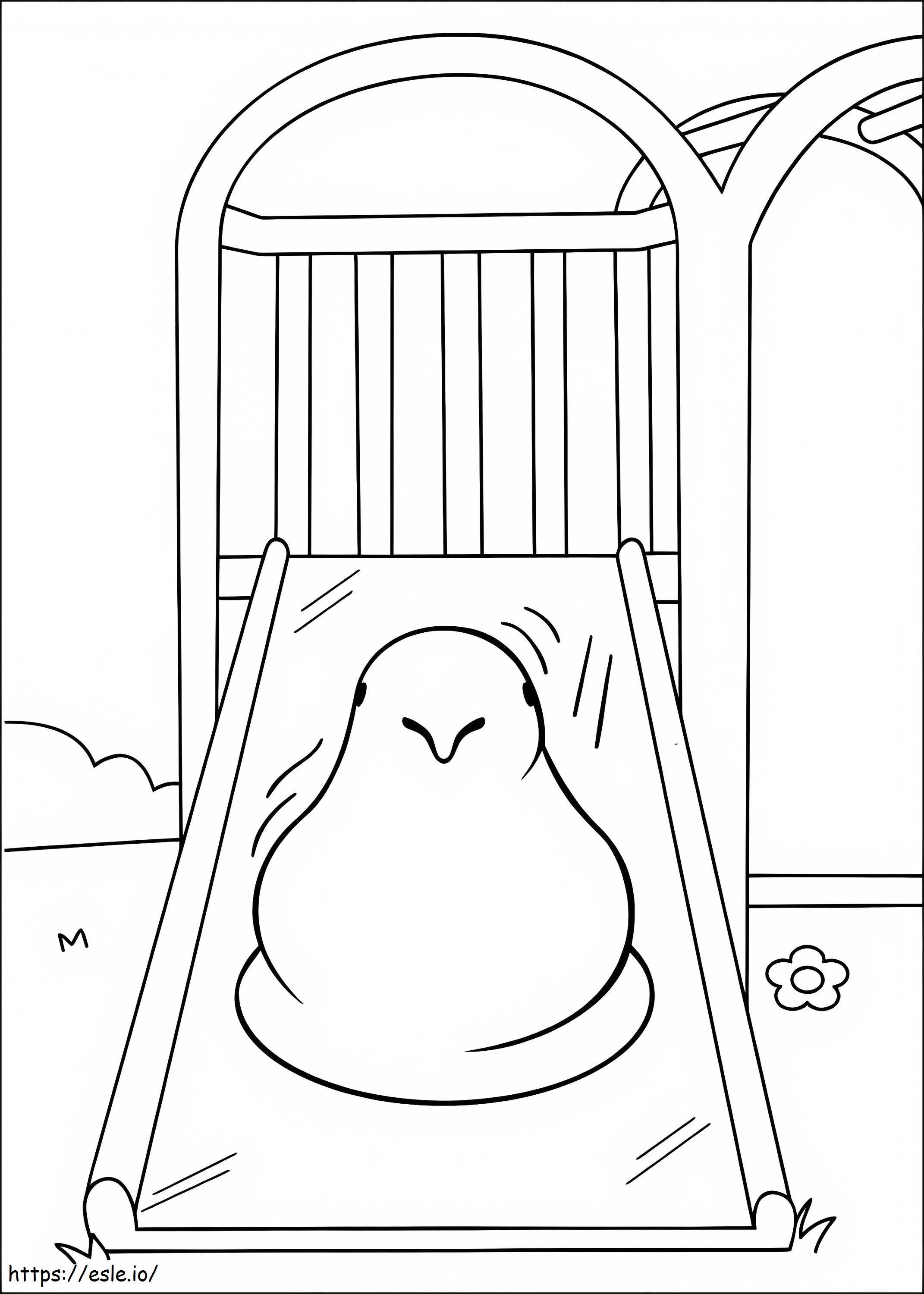 Chick Marshmallow Peeps värityskuva