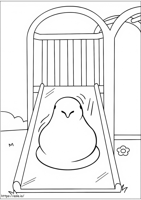 Chick Marshmallow Peeps coloring page