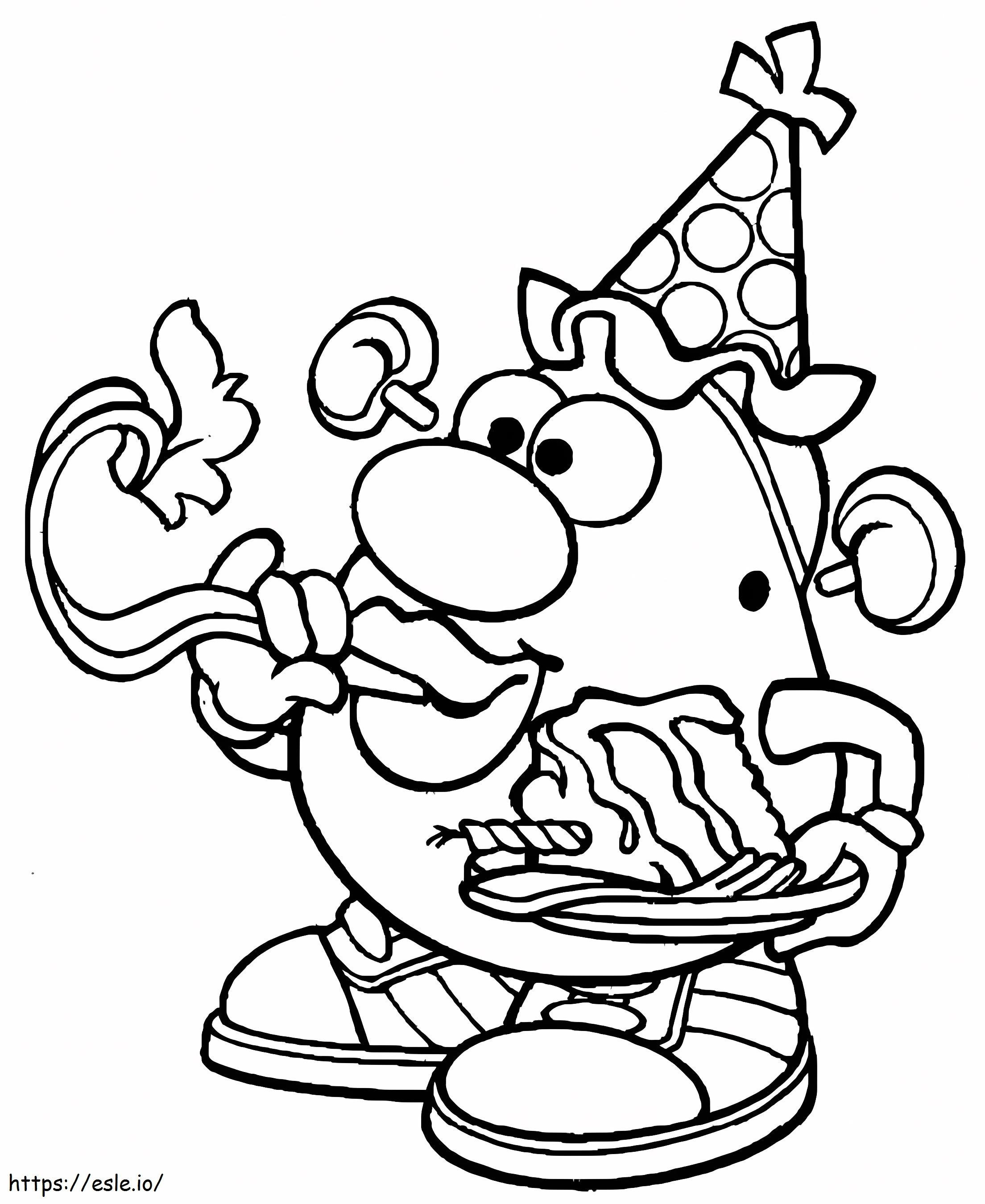 Party With Mr. Potato Head coloring page
