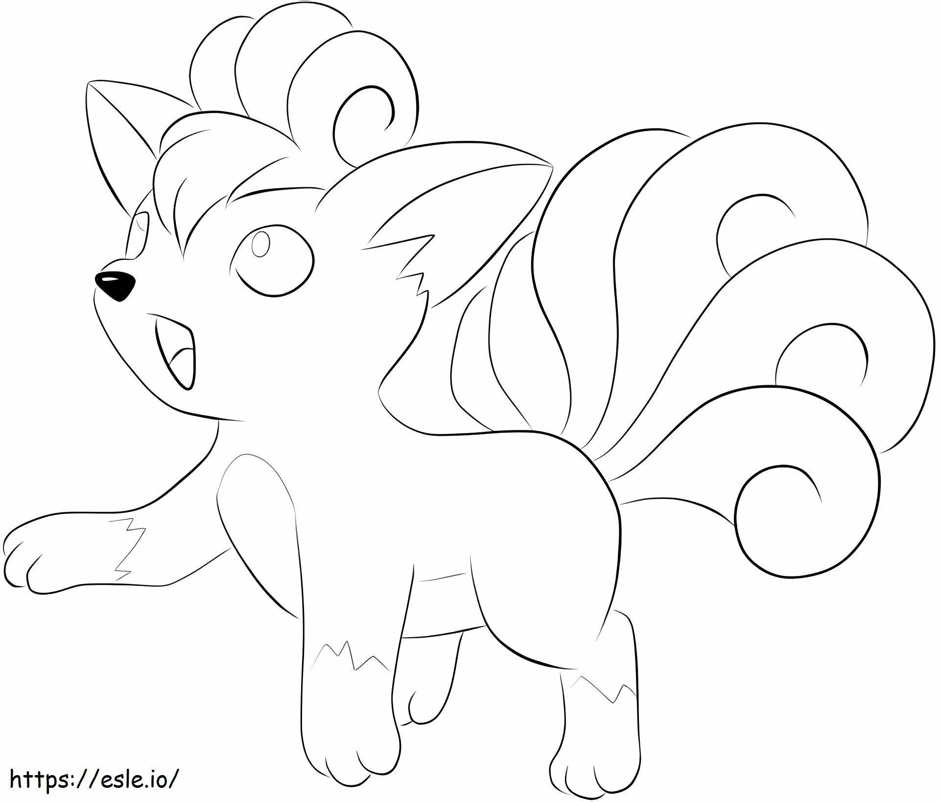 Vulpix 2 Coloirng Page coloring page