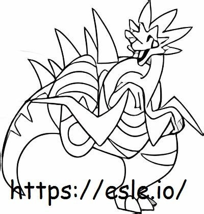 He Dracozoled coloring page
