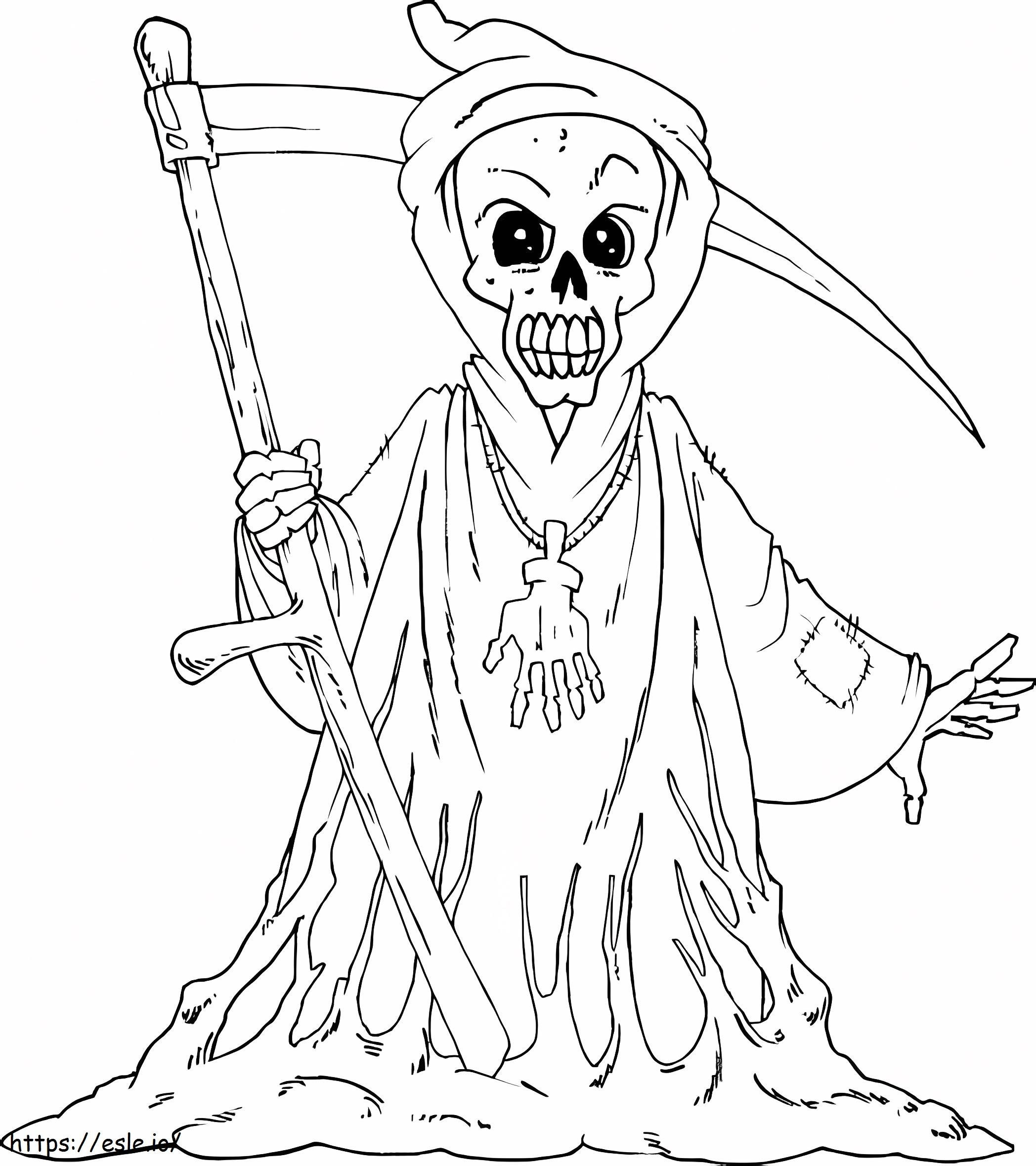 Horror Reaper coloring page
