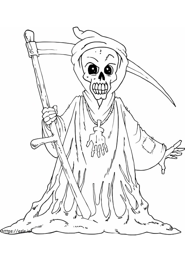 Horror Reaper coloring page