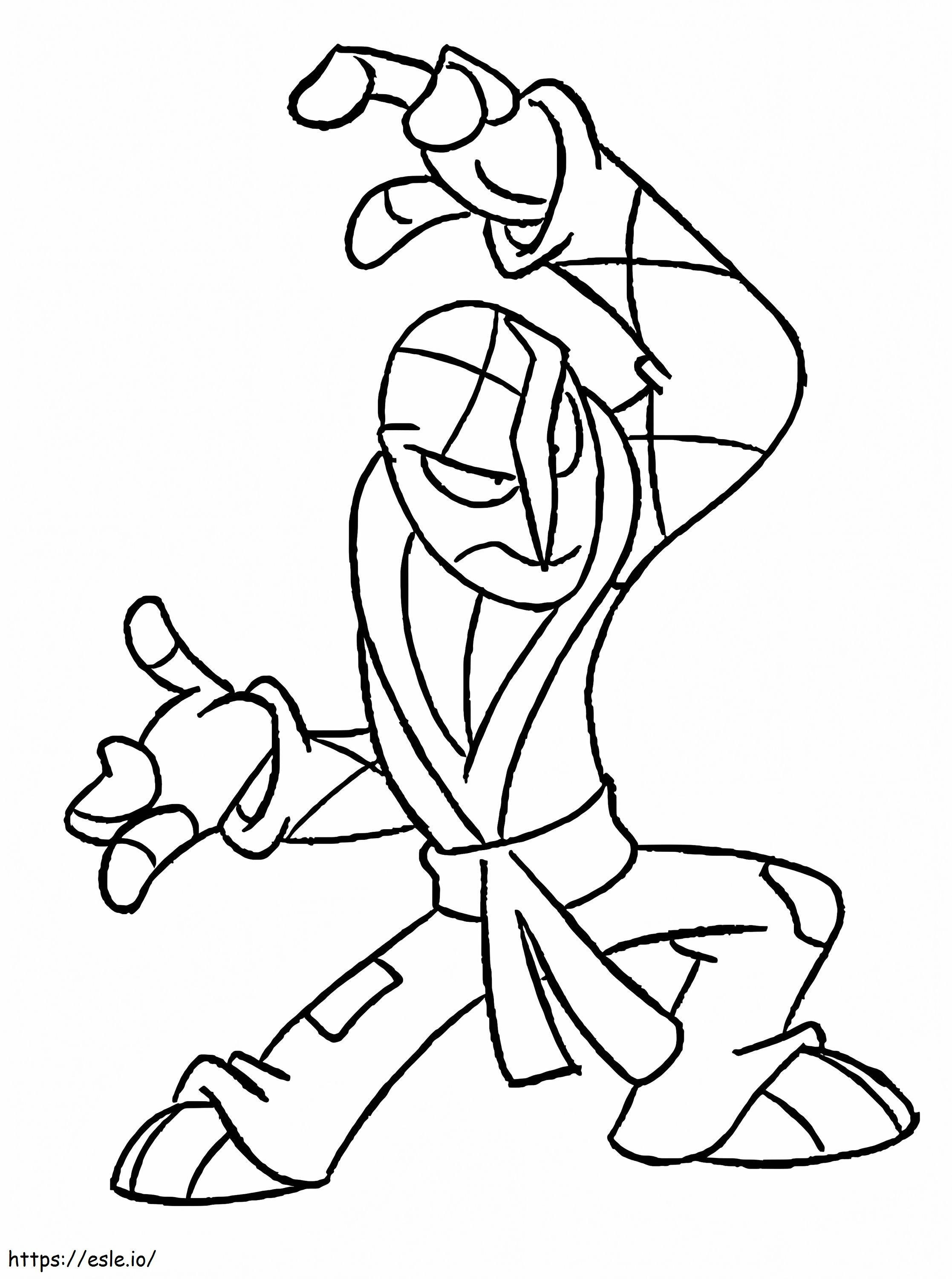 Funny Sawk coloring page