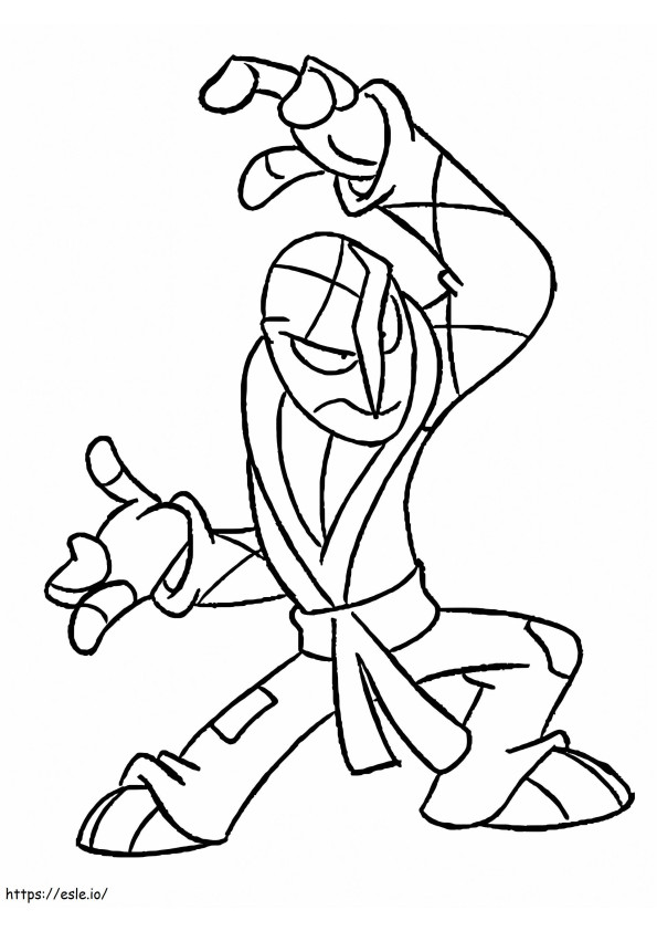 Funny Sawk coloring page