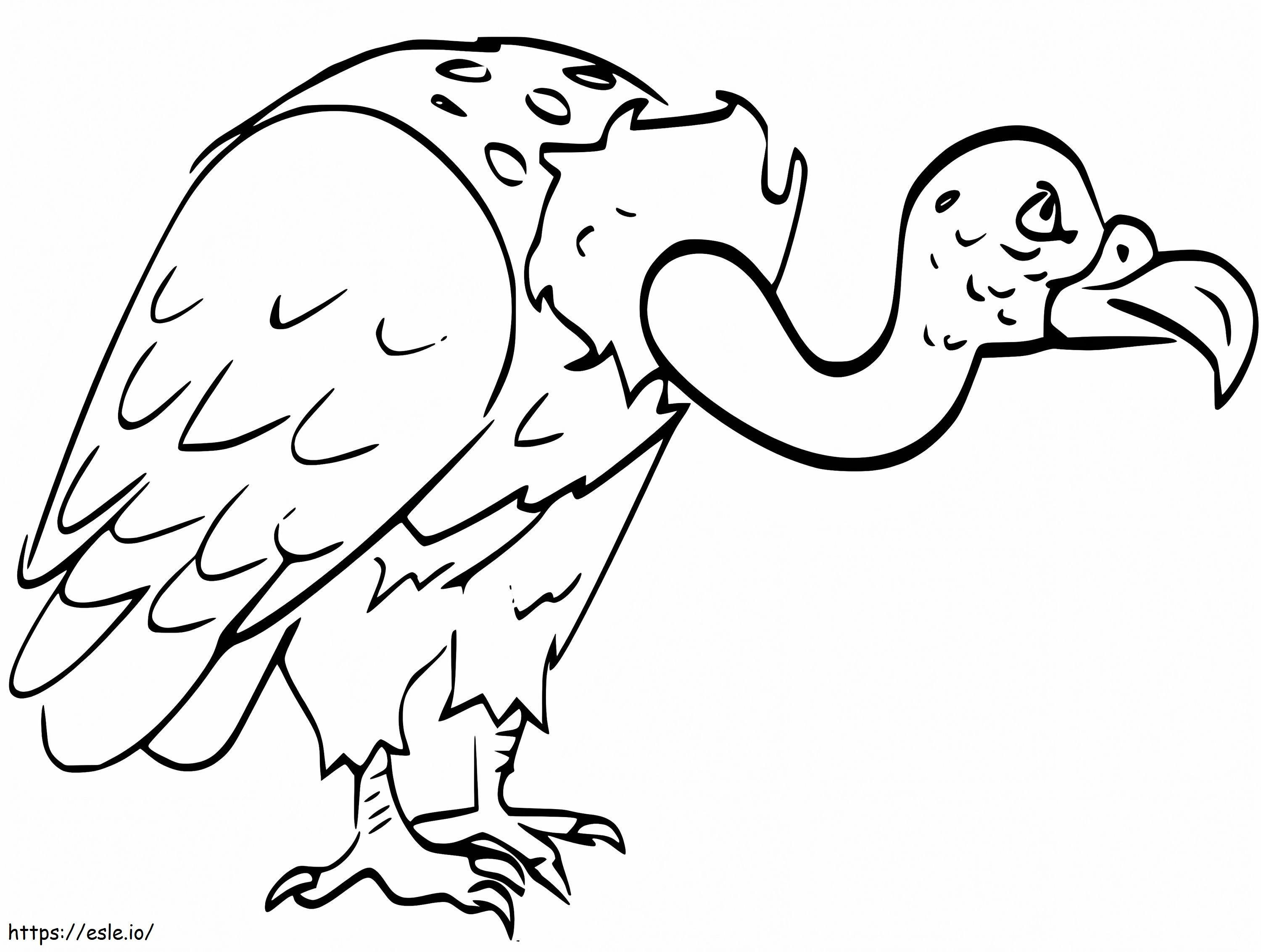 Free Vulture coloring page
