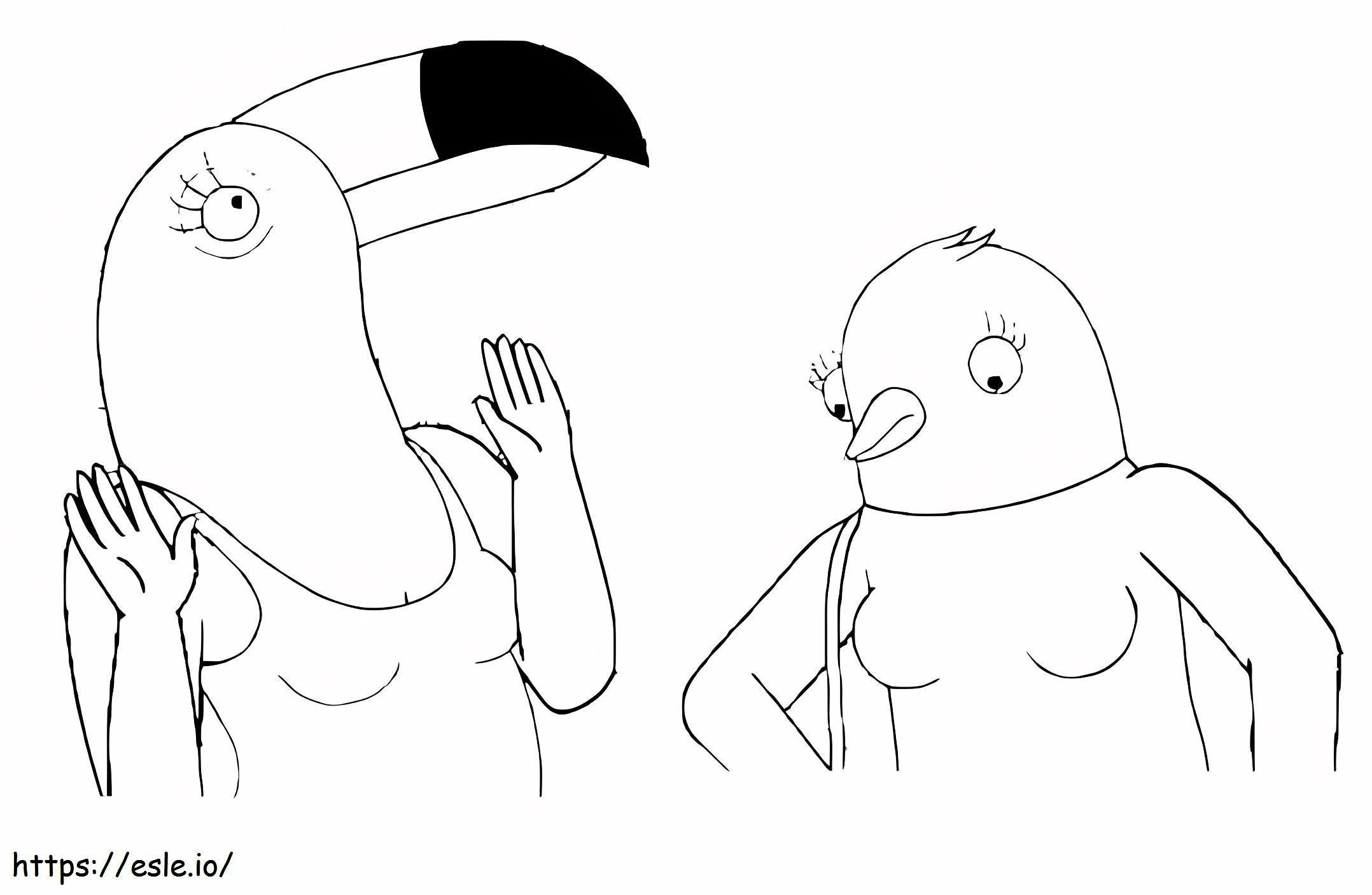 Tuca And Bertie Free coloring page