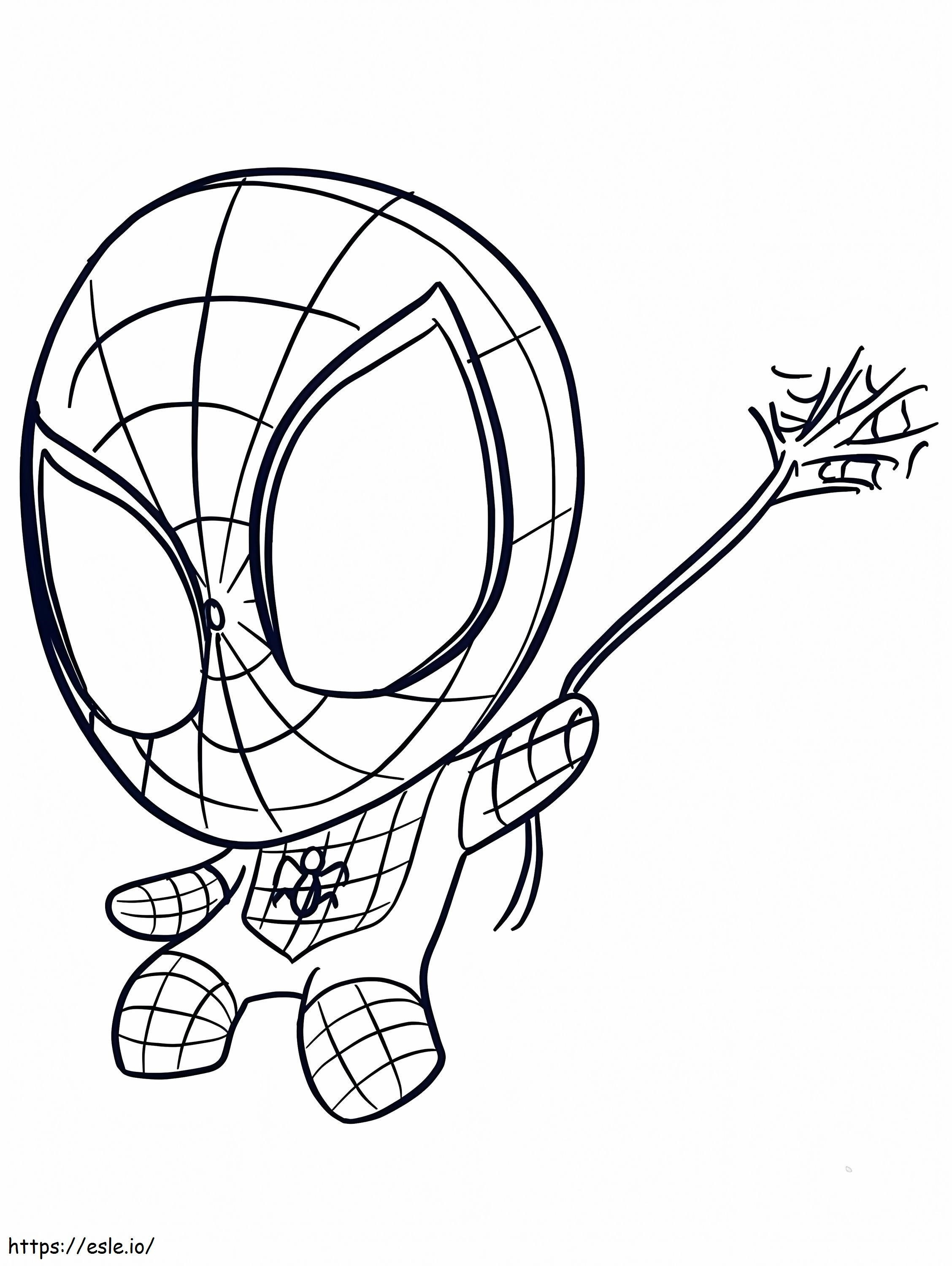 Spiderman Mignon 770X1024 para colorir