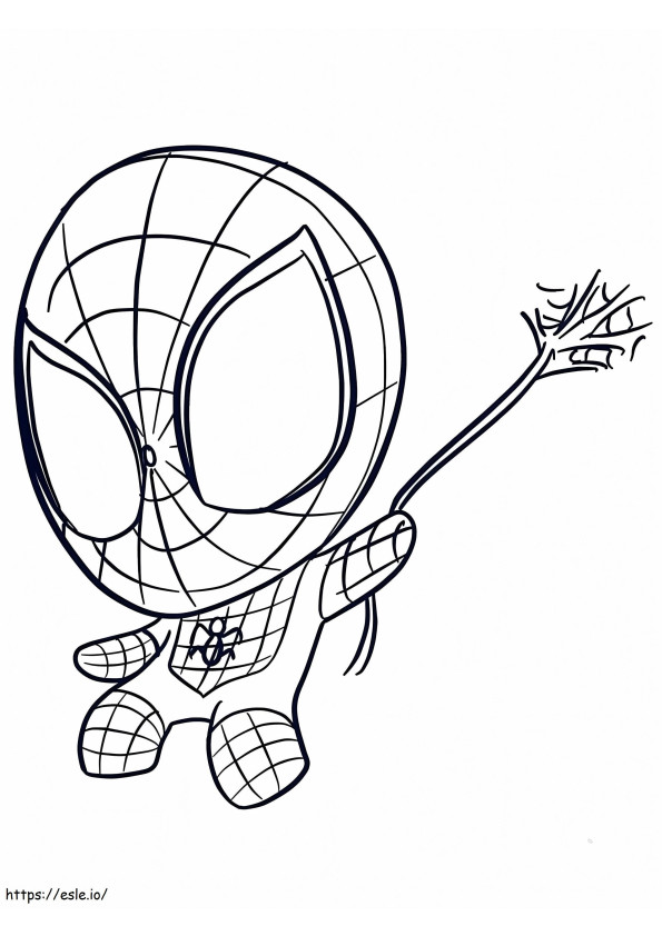 Spiderman Mignon 770X1024 coloring page
