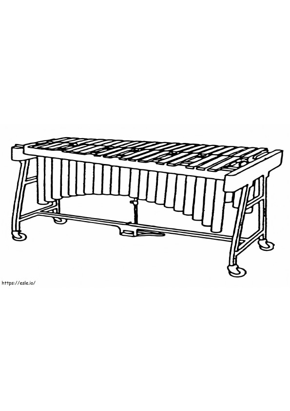 Xylophone Normal 1 coloring page
