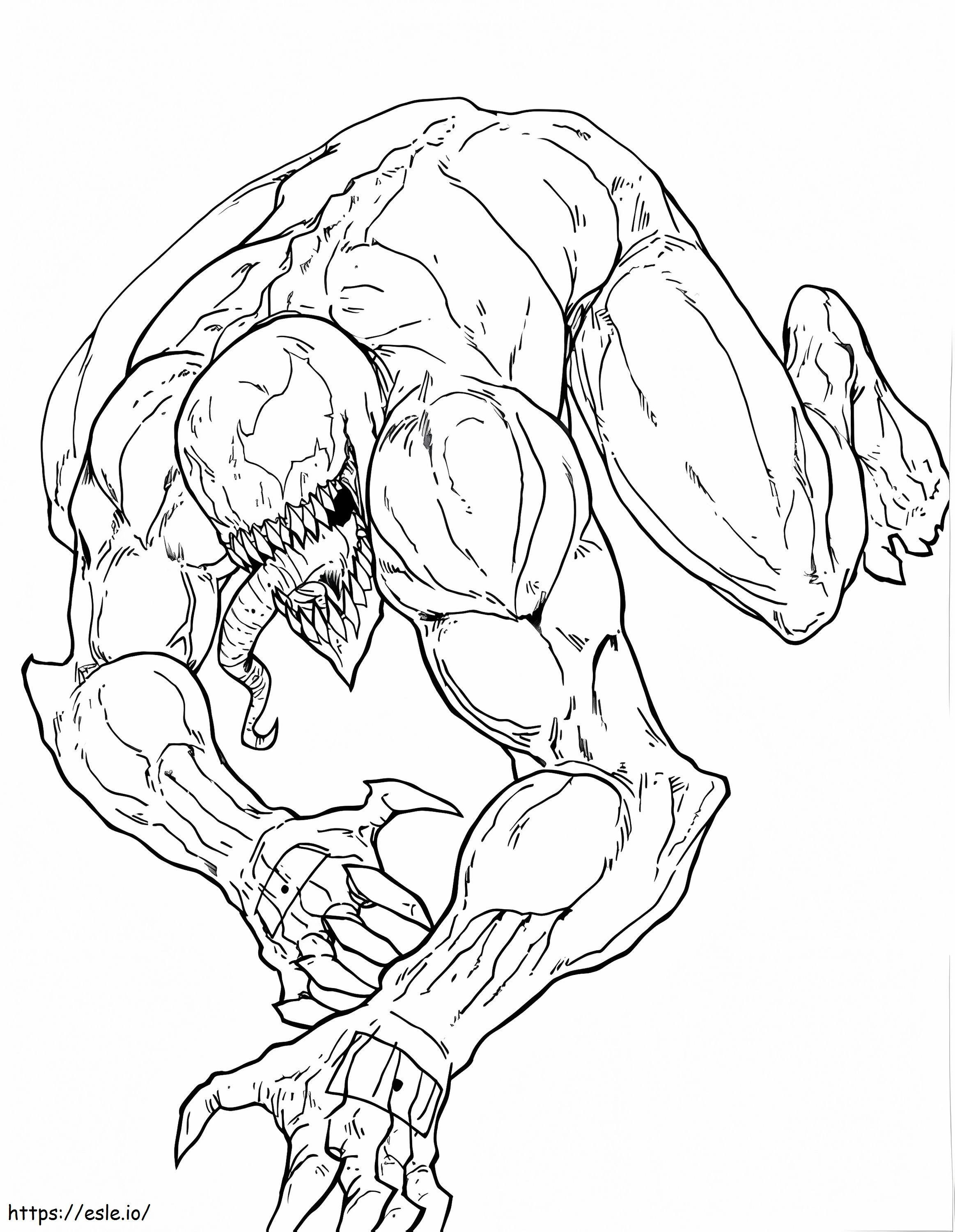 Scary Venom coloring page