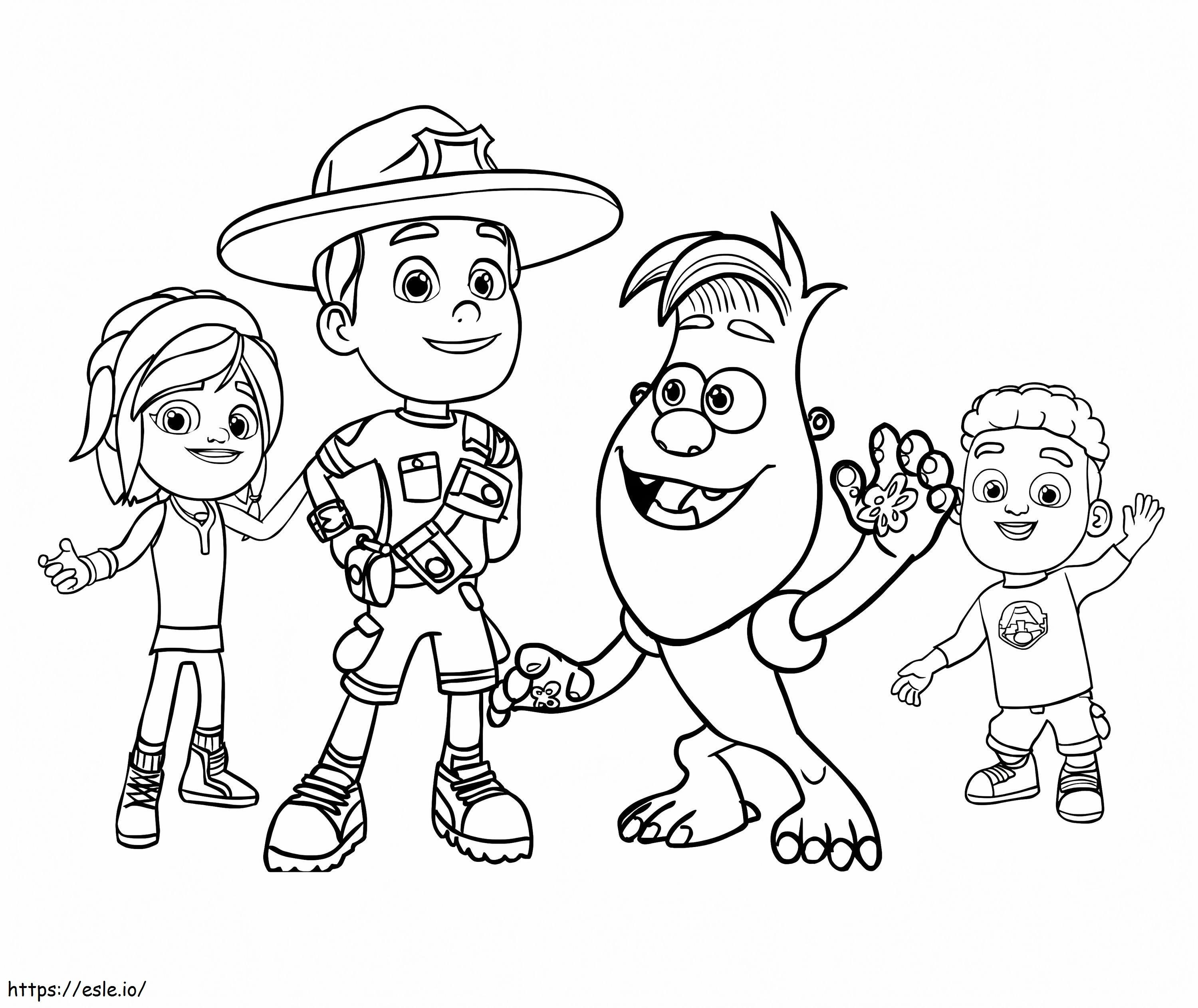 Ranger Rob Friends coloring page