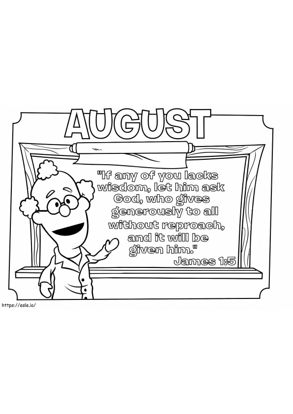 August With The Doctor coloring page