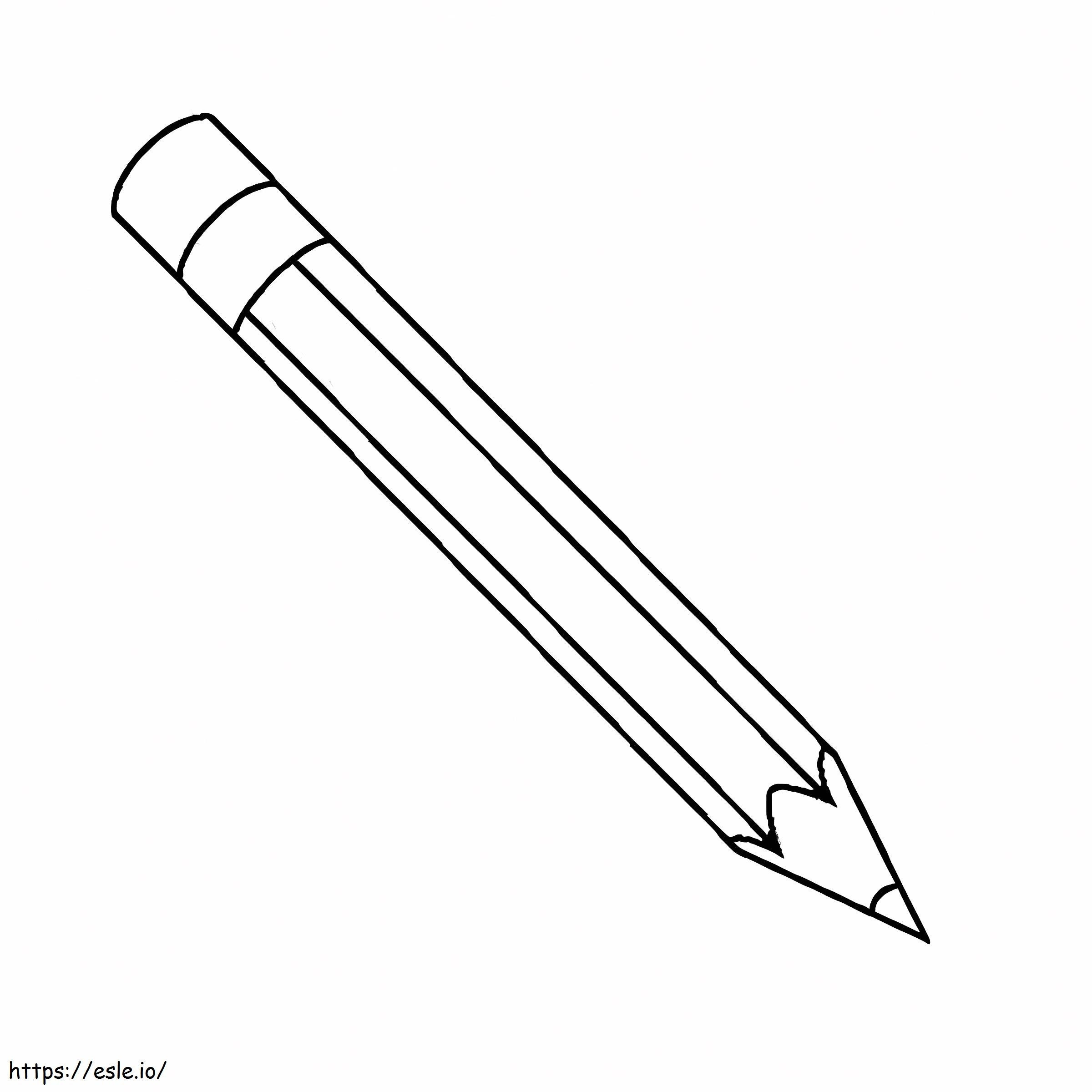 Kurşun kalem silgisi boyama