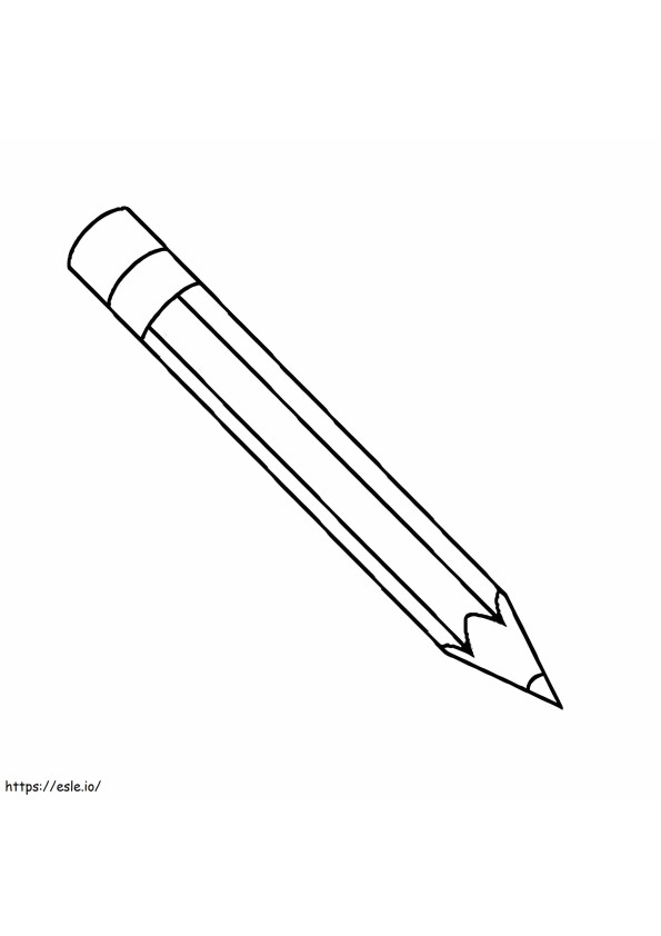 Kurşun kalem silgisi boyama