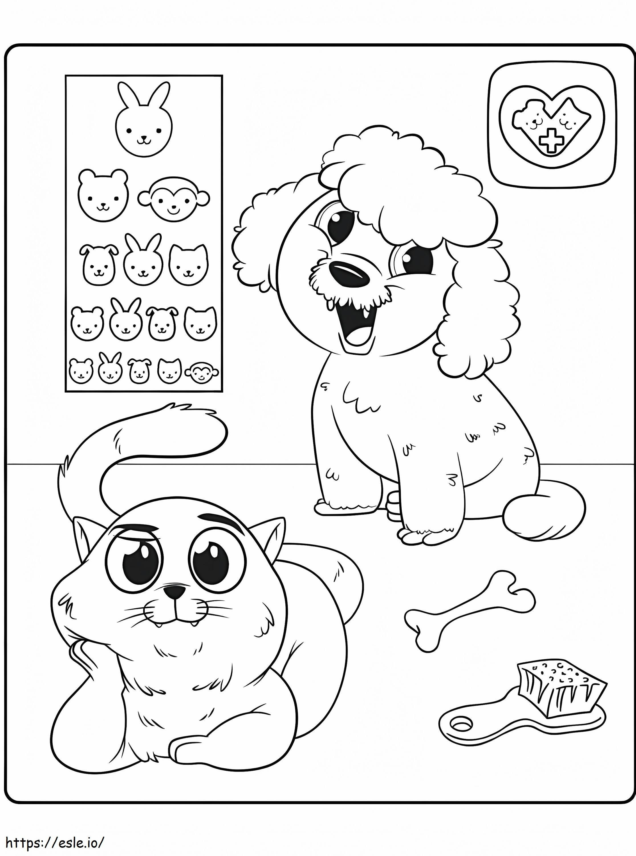 Funny Washimals coloring page