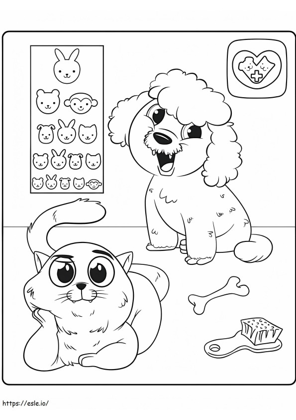 Funny Washimals coloring page
