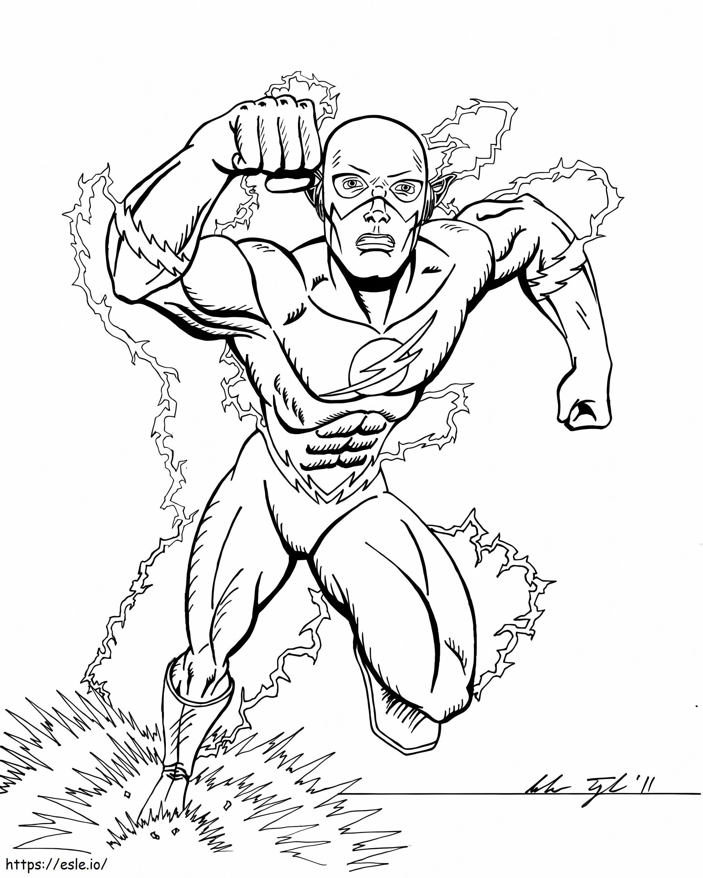 Flash 2 coloring page
