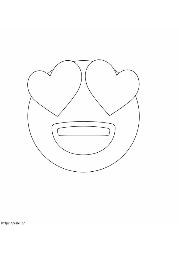 Szerelem Emoji kifestő