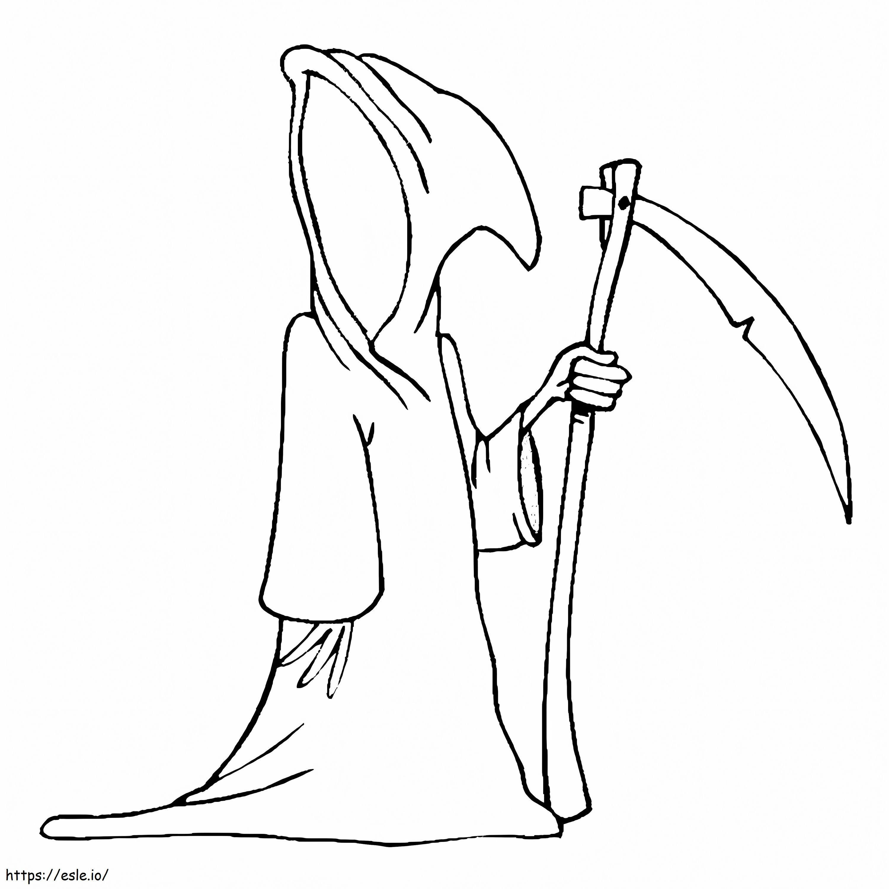 Grim Reaper-symbool kleurplaat kleurplaat