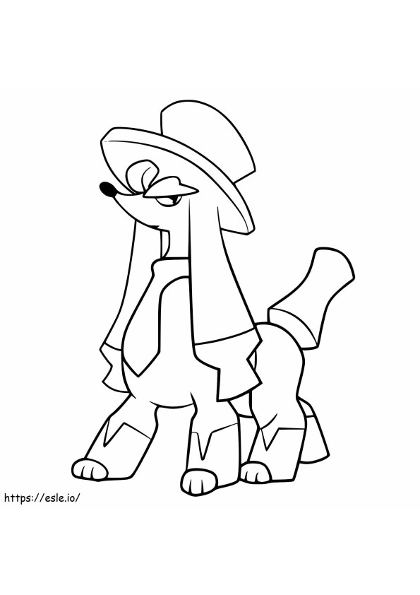 Furfrou Dandy Style coloring page