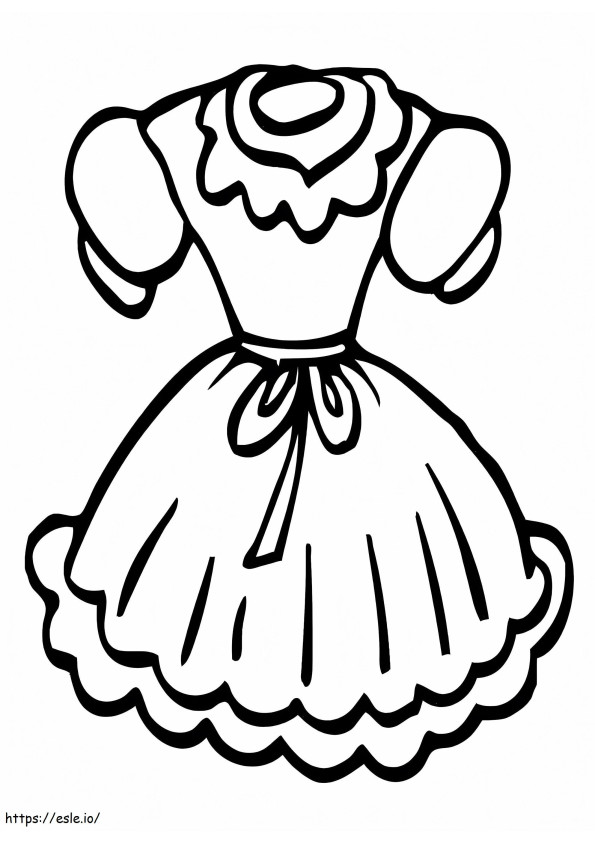 Baby Dress coloring page