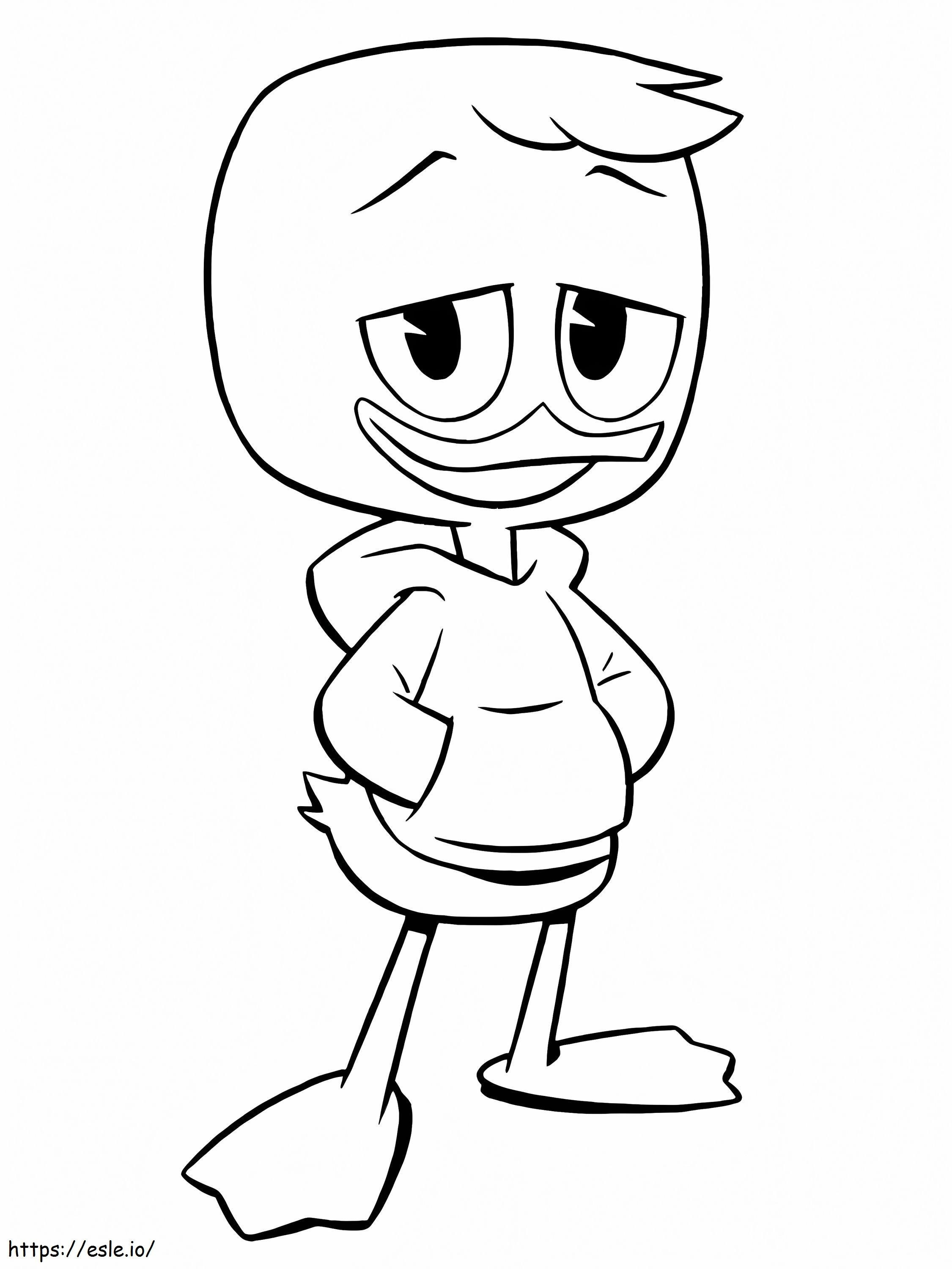 Louie Duck The Ducktales coloring page
