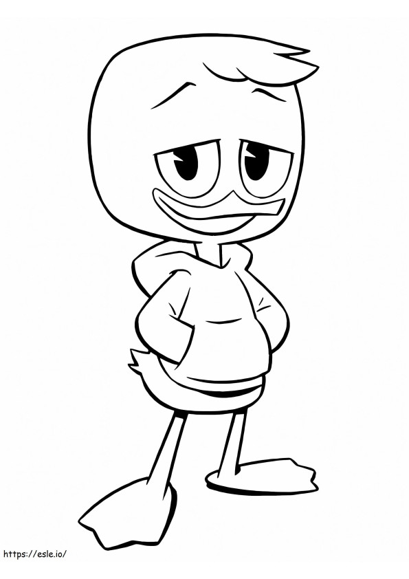 Louie Duck The Ducktales coloring page
