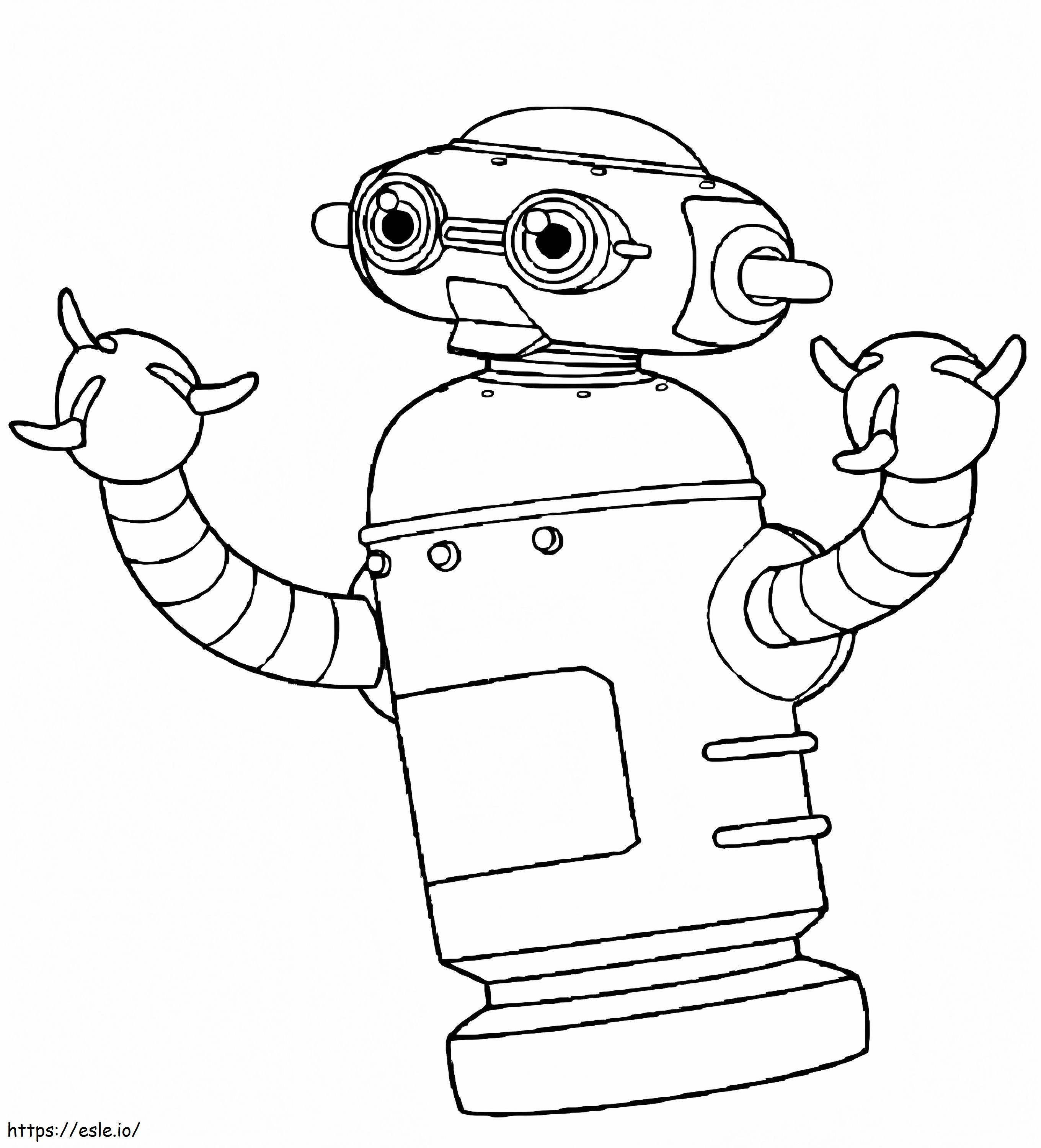 Chicken Robot coloring page