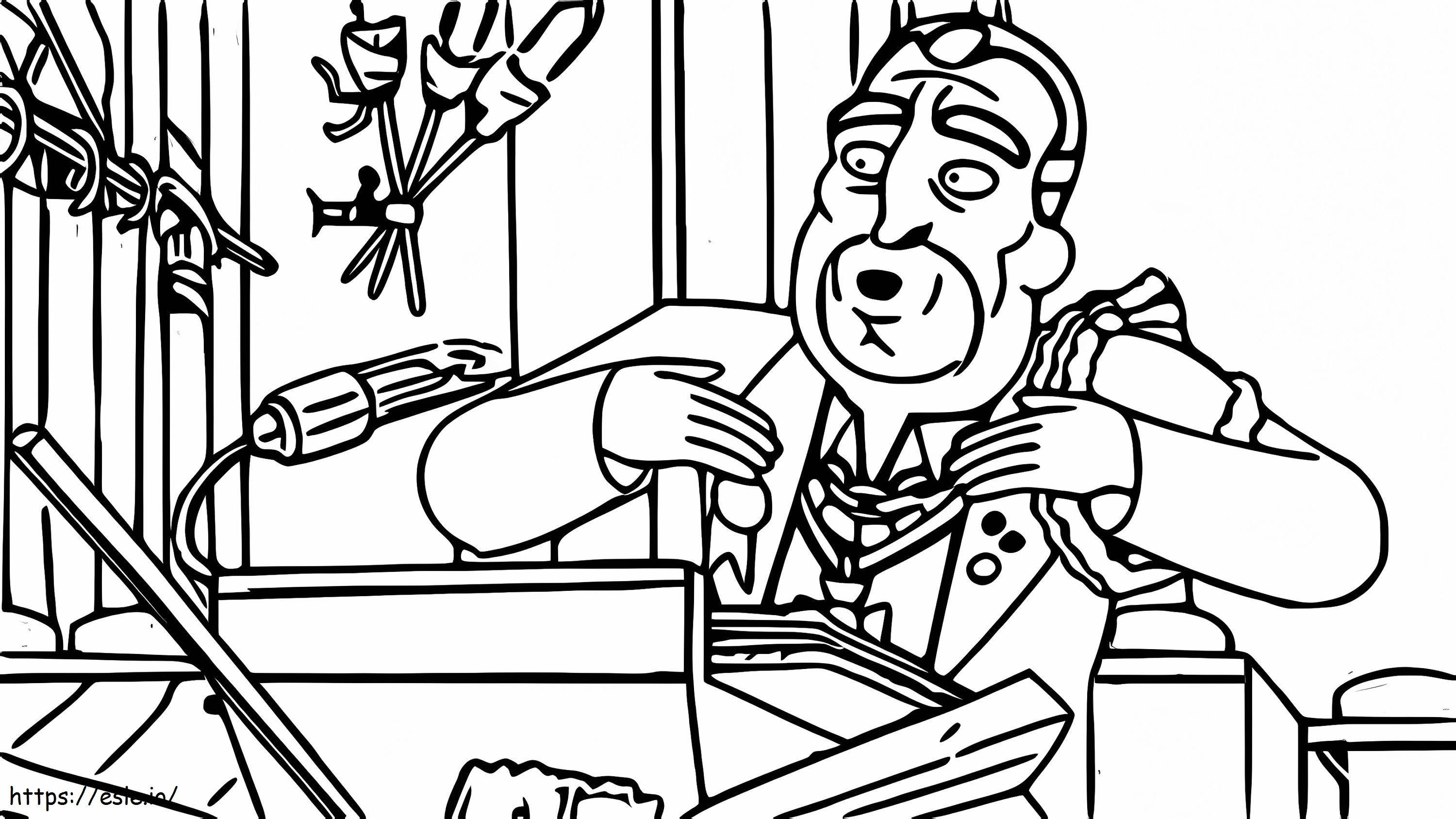 The Duke From Solar Opposites coloring page