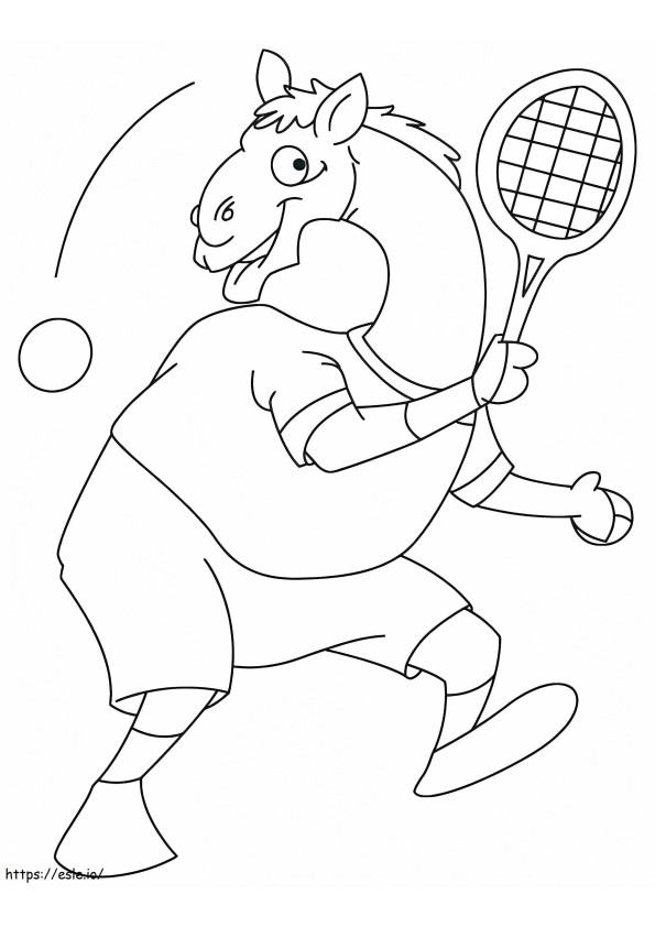 Clever G403918 Tennis Printable Tennis Shoe Tennis Camel Playing Tennis Printable Tennis Shoes Useful Tennis Court coloring page