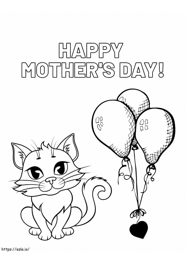 Happy Mothers Day 8 coloring page