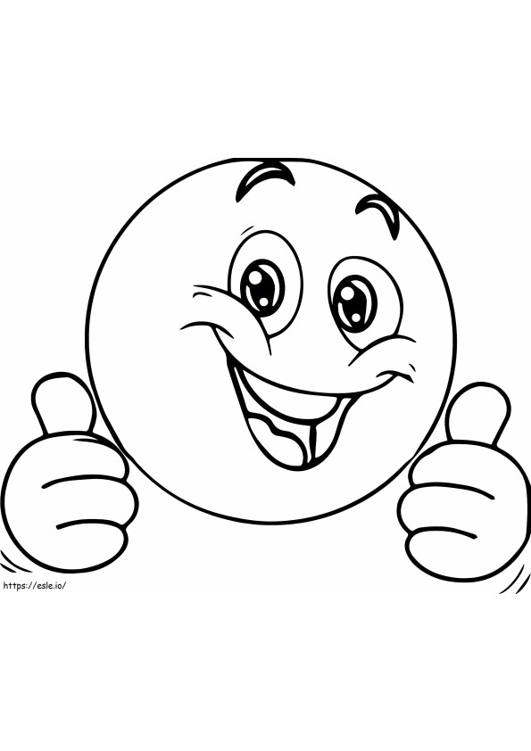 Amazing Smiley Face coloring page