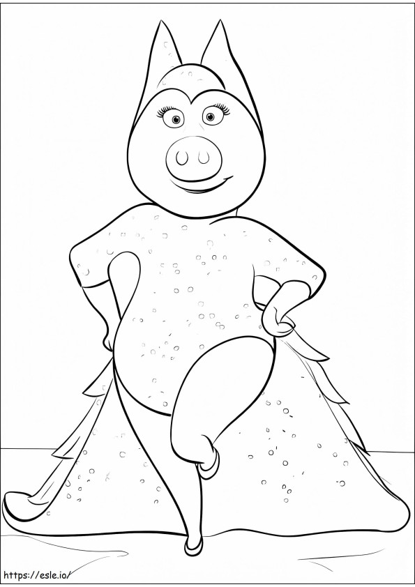 Rosita From Sing coloring page