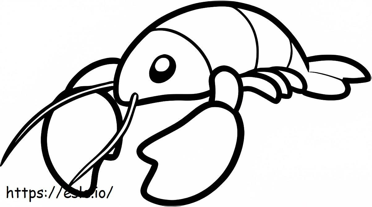 Lobster Vector coloring page
